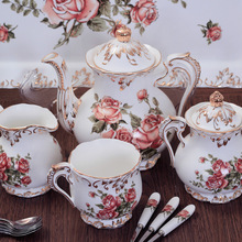 coffee cup set Wholesale European 8 pcs sets ceramic bone china tea set Coffee tea sets