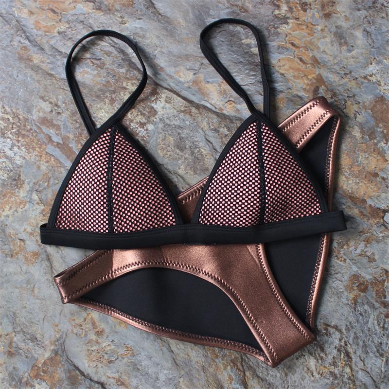 Sexy Mesh Neoprene Bikini Adjustable Strap Neoprene Swimwear Low Waist BathingSuit Swimsuit Women Sexy Beachwear Maillot De Bain Sexy Mesh Neoprene Bikini Adjustable Strap Neoprene Swimwear Low Waist BathingSuit Swimsuit Women Sexy Beachwear Maillot De Bain