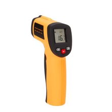 Caliente venta sin contacto del Laser Digital termómetro infrarrojo IR temperatura pistola, amarillo / negro
