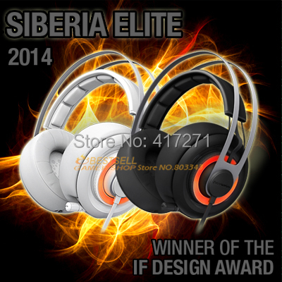 Free Shipping Steelseries Siberia Elite Gaming Headphone,LED Headphone,7.1 Soundcard,in Stock