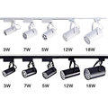 Modern LED track light 3 5 7 9 12 15 18w Black White Housing led spot