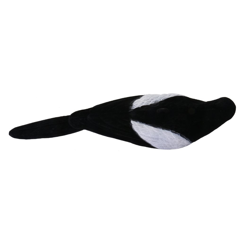Description Picture 4 of item1 Pc Flocked Magpie Full Body Size Bird Hunting Decoys For Larsen Trap Cage Decoy Hunting Shooting Decoying Accessories Garden