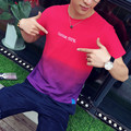 summer style 2016 fashion men t shirt beauty color t shirt homme cotton tops slim fit