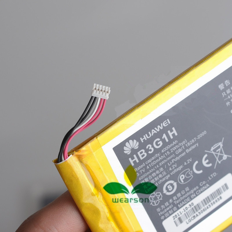 100% Original New Build in tablet pc battery for Huawei MediaPad s7-301u 301w 302 303 HB3G1H batttery free shipping (3)