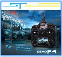 5pcs/lot Walkera DEVO F4 2.4G transmitter FPV for QR Ladybird V2 RTF Combo Version with Camera drone rc helicopter Free shipping