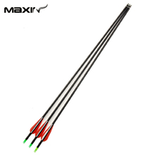 Bow Arrows 3pcs lot Arrow in Hunting 30 75cm Archery Carbon Arrows Suppliers Mixed Carbono Spine