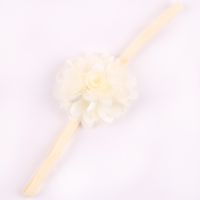 Chiffon Flower hairband Hair Accessories Baby Girls Lace Headband Baby Infant girl Hair Weave band childern hair clips (11)