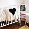 95 105cm White Cotton Hand Knitting Small Xiantan Fashion Baby Blanket Kids Bedding Decorative Blanket 1pcs
