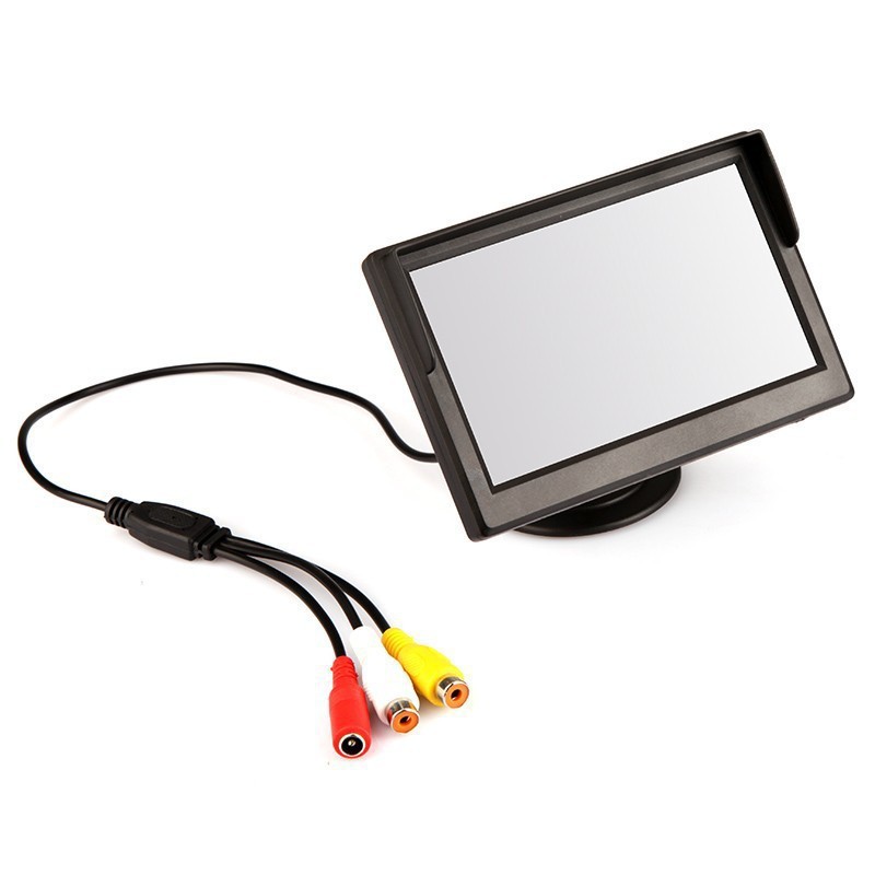5-Digital-Color-TFT-16-9-LCD-Car-Reverse-Monitor-with-2-car-Bracket-holder-for