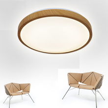 Imitation wood grain led ceiling lamps