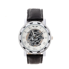 2015 Side hollow Fashion Men watch leather wristwatch Luxury Watches Men sport Watch Retro Quartz watch