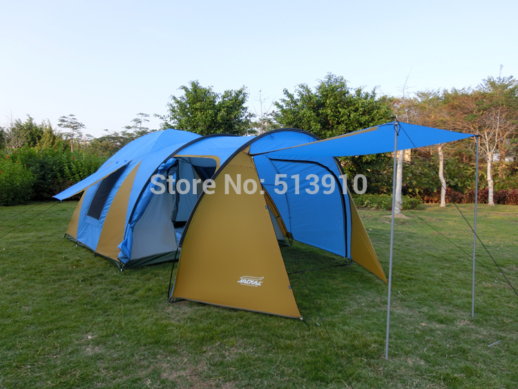 5-8persons Anti rainstorm outdoor camping oversized tent High tent in good qulity big family tent 1hall 1room