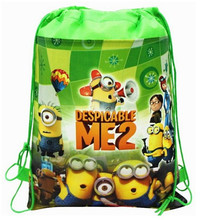 Despicable Me&Little Baby&Winnie Bear Kids Cartoon Drawstring Bag Children Backpacks School Bags Mochila Infantil For Gift&Bag