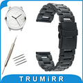 20mm Stainless Steel Watch Band Safety Buckle Strap for Ticwatch 2 42mm Replacement Belt Wrist Bracelet