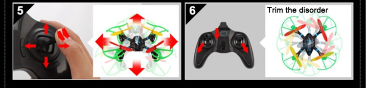 2.4GHz 4Channel Rc Plane LCD Screen Model Airplane LED Light Toys Control Remote Drone 100Meters Quadrocopter Mini Black White (6)