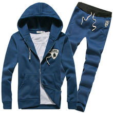 Hot Sale 2015 New Men’s Hoodies & Pants Men’s Cardigan Collar Sport Suits Dress Men’s Sweatshirts And Pants M-3XL