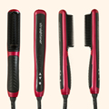 Wet Dry Hair Curler Brush Straightener Comb Temperature Control Electric Comb Hair Styling Tool Beauty Free