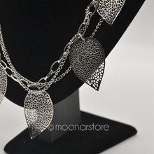 Hot European and American Style Vintage Leaves Multi layer Alloy Bohemia Long Necklace Fashion Jewelry zx
