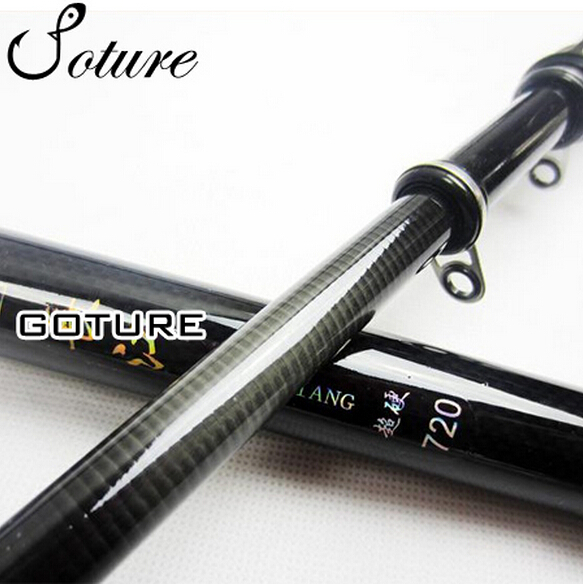 HBRE Canne A Peche Casting,Canne Au Coup à La Chinoise En Carbone