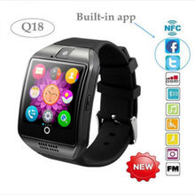 Q18 Smart Watch Arc Clock Support Sim TF Card Bluetooth NFC Connection with Camera For Apple IOS Android Phone Smartwatch