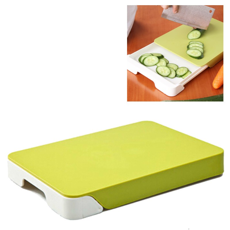Creative-Multifunctional-Fruit-Vegetable-Cutting-Board-Double-deck-Drawer-Storage-chopping-block