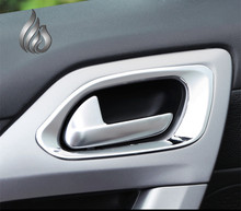 Free shipping Peugeot 2008 ABS Chrome trim interior door handle cover frame sticker decoration accessories 4pcs
