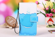 For Mpie MP S168 Case Fashion PU Stand Wallet Card Slot Leather Cover Cartoon Painting Lanyard