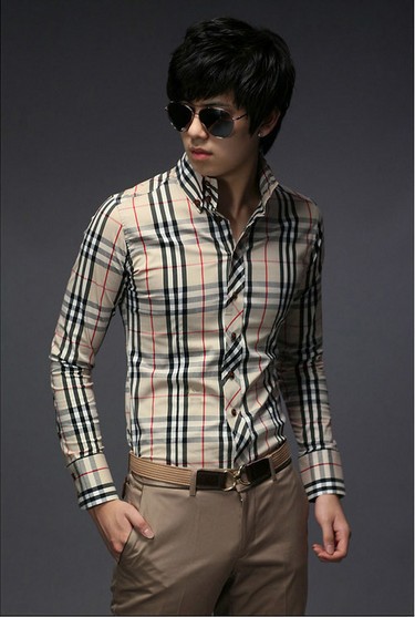 Low sales 2016 Summer New Arrival European Style Men s font b Plaid b font Shirts