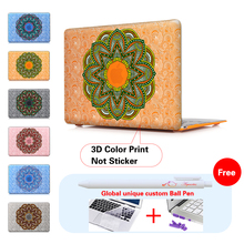 Mandala Paisley Laptop Computer Bag For Apple Mac Macbook Pro 15 For Macbook 12 Inch Case + Silicone Keyboard Cover A1502