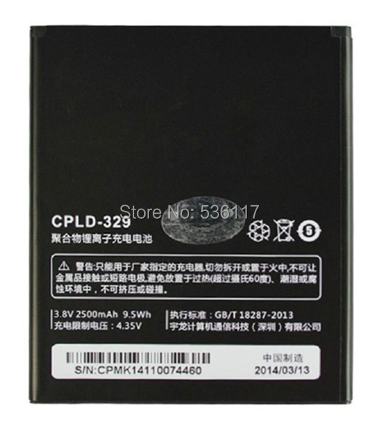 Гаджет  For Coolpad F1 battery 8297 8297w cpld-329 originnal New arrived Rechargeable High Capacity 2500mAh Lithium-ion Battery None Бытовая электроника