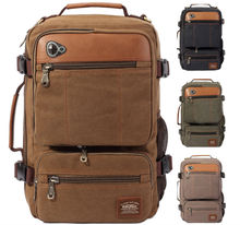 2016 vintage men high quality Canvas PU leather large big capacity backpack travel rucksack backpacks KAUKKO famous bags brand