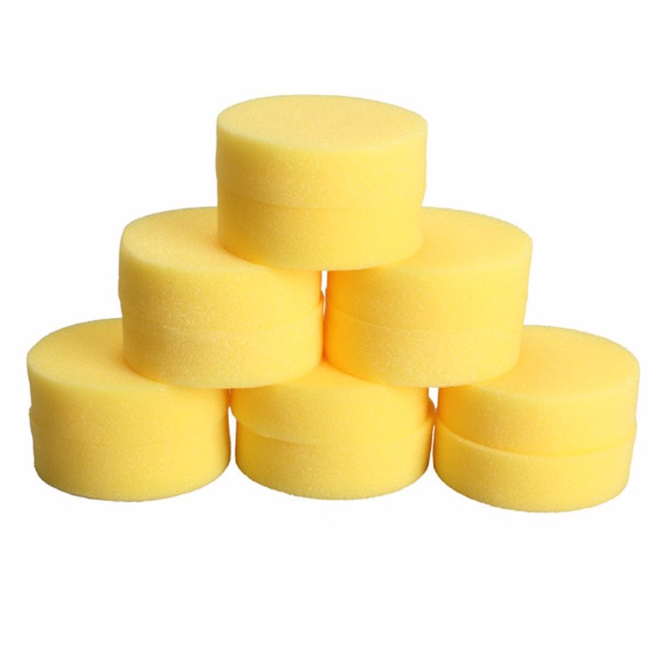 112pcs high density waxing sponge dedicated car waxing sponge round sponge Clean Car Glass