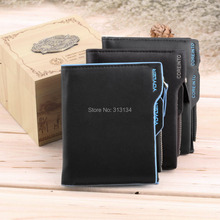 1PC New 2015 men wallets Faux Leather Bifold Wallet ID credit Card holder Coin Purse Pockets