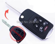 5pcs/lot,New 6 Button Remote Key Shell for Chrysler for Dodge for JEEP Commander Remote Key Case Fob
