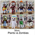 NEW ARRIVAL 30CM 12 Plants vs Zombies Soft Plush Toy Doll Game Figure Statue Baby Toy