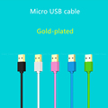 Gold plated Micro USB Cable Data Sync charger Fast charging short 13cm 1m 2m 3m Android