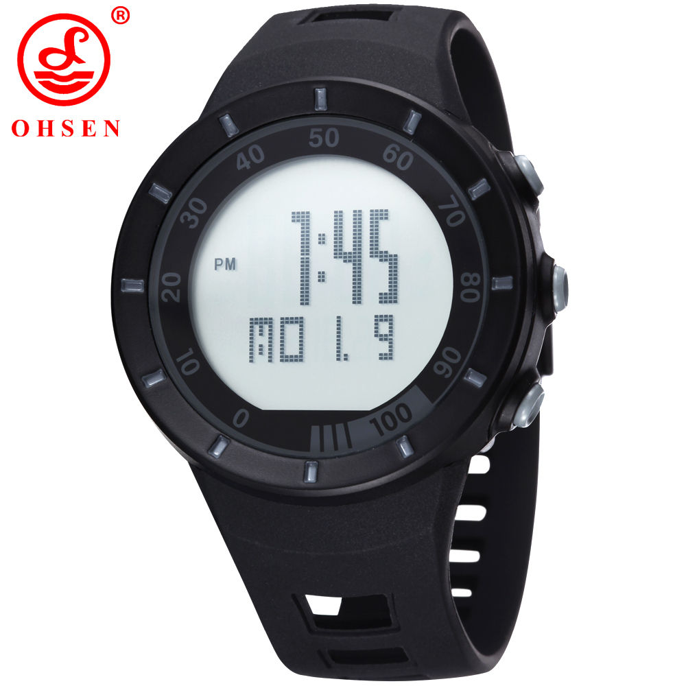 New Mens Sports Watches LED Casual Digital Watch Alarm Chronograph Relogio OHSEN Brand Fashion Army Military