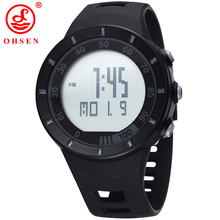Nuevos Mens relojes deportivos LED Digital Casual reloj de alarma cronógrafo Relogio marca moda OHSEN militar del ejército reloj de pulsera de silicona