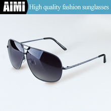 2015 Hot Sale Men Sunglasses Fashion Brand Designer Pop Sun Glasses Alloy Frame Glasses Cool Male Driving Outdoor Eyewear 6104
