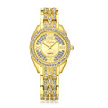 LVPAI Brand Watche Women Ladies Crystal Diamond Stainless Steel Quartz watch Luxury Rose Gold Wrist Watches