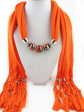 2016 new arrival round scarf jewelry womens scarves autumn font b tartan b font beaded scarves