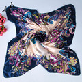 Women hijab 90 90cm bandana Fashion Satin Square Scarf Women High Quality Imitated Cachecol Shawl Hijab