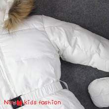 Russia winter 2015 New brand winter coat baby snowsuit down rompers Winter overalls thermal overalls Winter