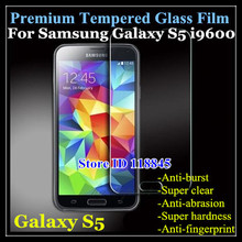 200PCS:For Samsung Galaxy S5 i9600 Tempered Glass Screen Protector GALAXY S5 i9600 Premium protective screen film+Retail Package