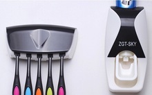 Automatic Toothpaste Dispenser + Toothbrush Holder – Wall Mount
