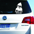 New Univeral Fashion Best Cute Baby On Board Warning Decal Reflective Waterproof Car Window Vinyl Stickers