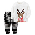 2016 New Arrival Children s Christmas Pajamas Set Boys Girls Nightwear Warm Winter Nightgown Kids Child