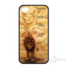 For iphone 4/4s 5/5s 5c SE 6/6s 7 plus ipod touch 4/5/6 back skins cellphone cases cover Lion King Never Forget who you are
