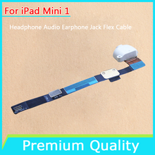 Big Promotion100pcs/lot For iPad Mini 1 TOP Repair Part Replacement Headphone Audio Earphone Jack Flex Cable Free DHL/EMS