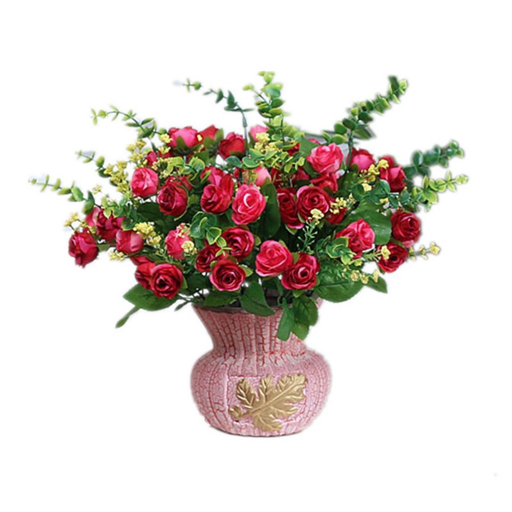 Itemship künstliche blumen arrangement einzigartige rose ... Künstliche blumen deko